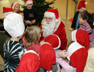 Weihnachtsmannbesuch im Kindergarten